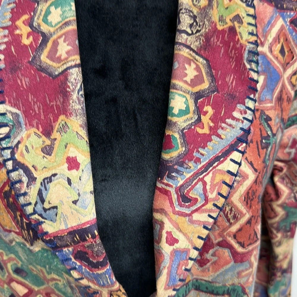 Vintage Rhonda Stark Hand stitched Western Style Crop Jacket - Picture 7 of 10